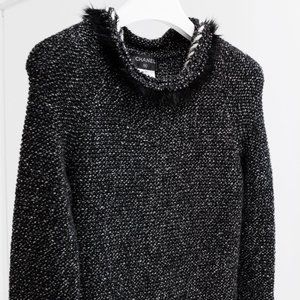 Chanel Fall 2010 Grey Tweed Sweater Dress
